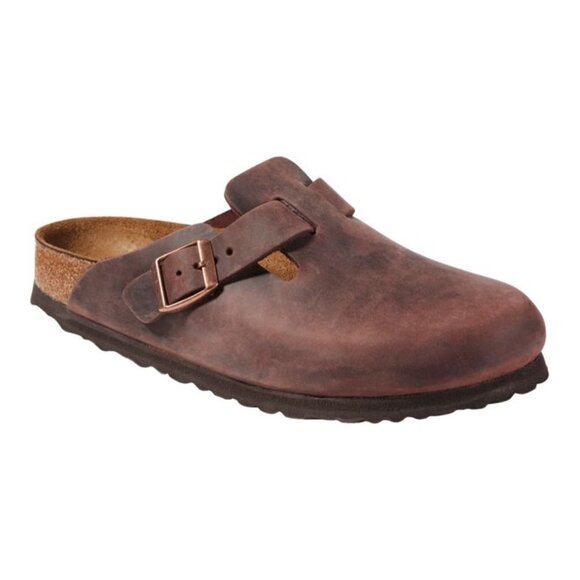 Women's Birkenstock Boston Clogs, Oiled Leather, Size 36 Brown - Picture 1 of 5